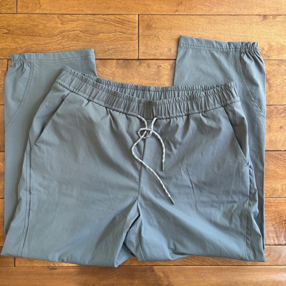 Avalanche Mens Gray Green Outdoor Hiking Jogger Pants XL Elastic Waist CA7033